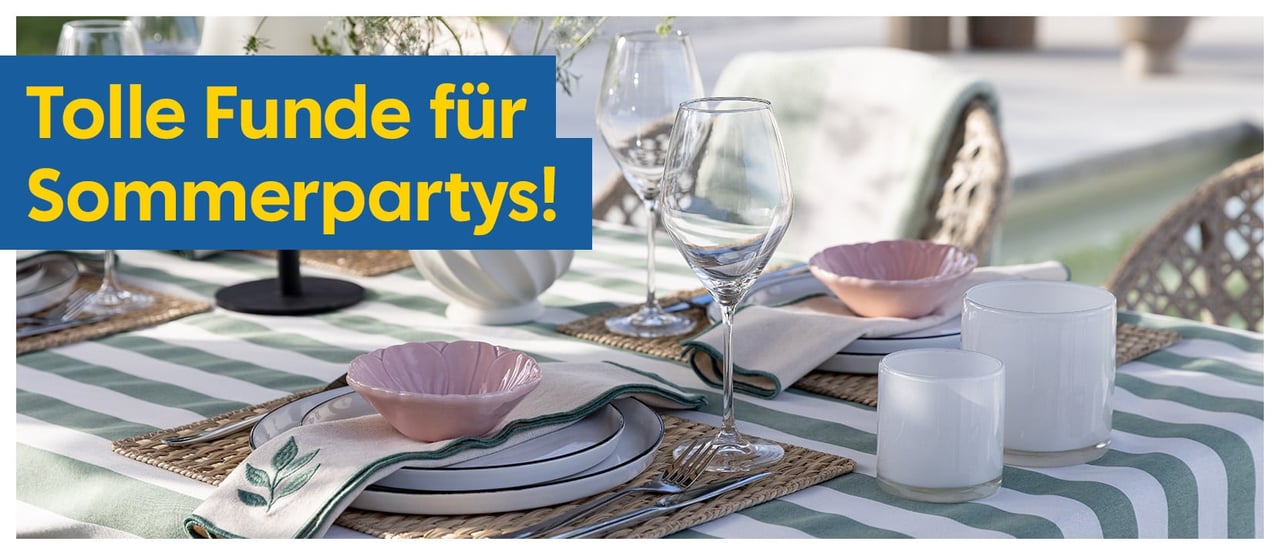 Tolle Funde für Sommerpartys!