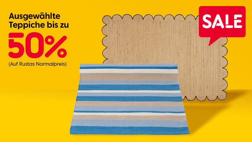 SALE Ausgewählte Teppiche bis zu 50%.