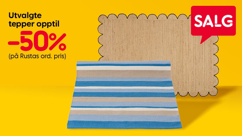 SALG Utvalgte tepper opptil -50%.