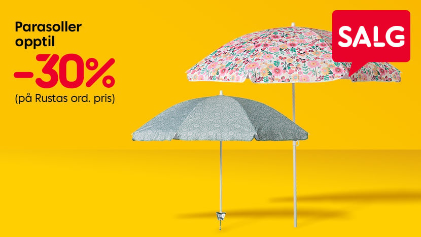 SALG: Parasoller opptil -30%.