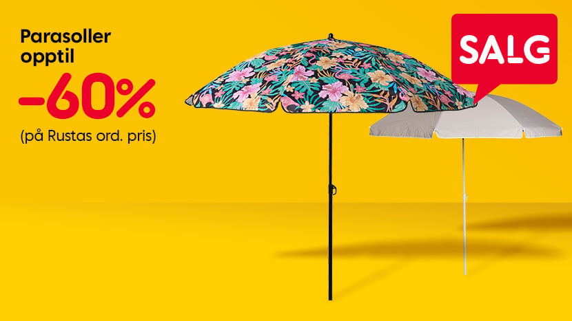 SALG: Parasoller opptil -60%.