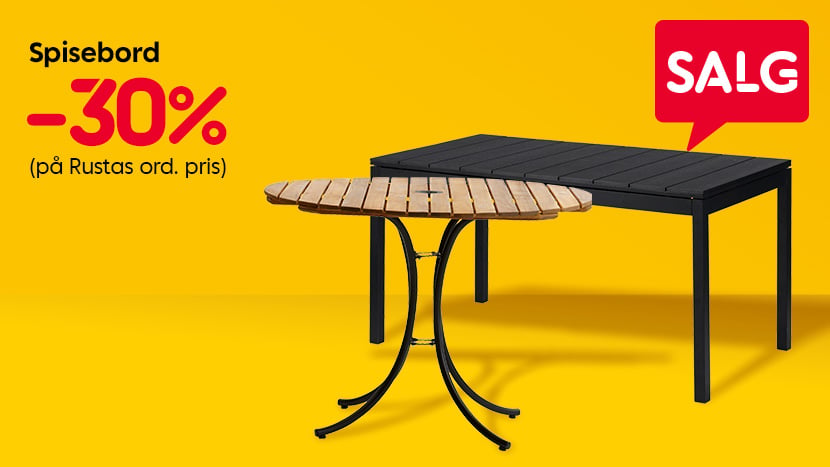 SALG: Spisebord -30%.
