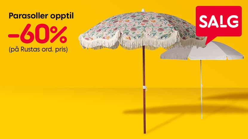 SALG: Parasoller opptil -60%.