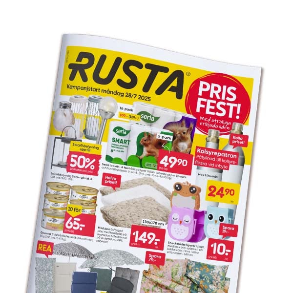 Rusta Log Rusta – Mycket för pengarna | Rusta.com