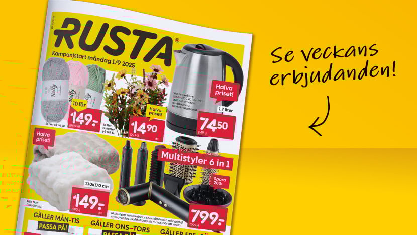 Rusta – Mycket för pengarna | Rusta.com