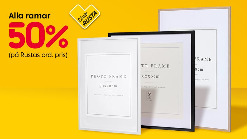 CLUB RUSTA: Alla ramar 50%.