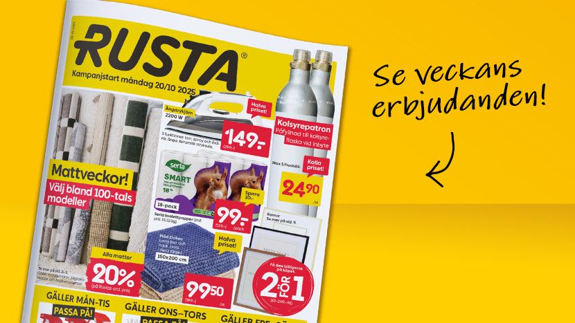 Rusta – Mycket för pengarna | Rusta.com