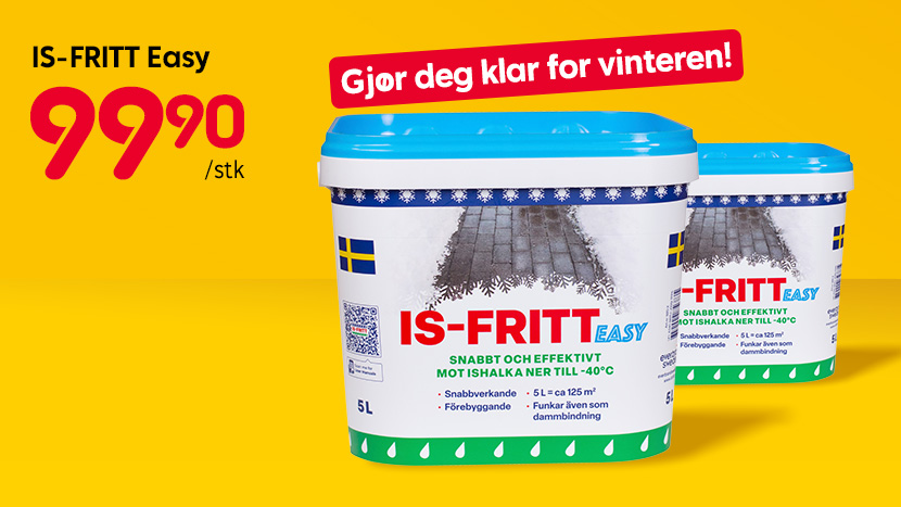 Is-fritt Easy 99,90/stk.