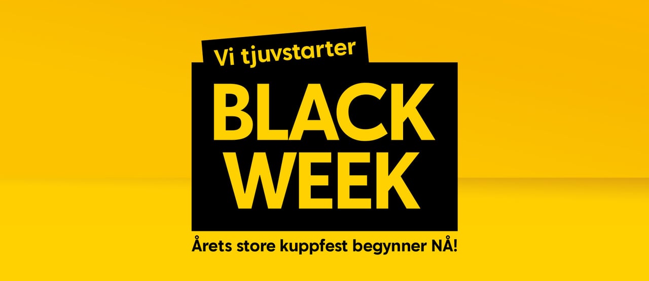 Vi tjuvstarter Black Week!