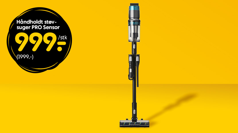 Håndholdt støvsuger PRO Sensor 999,- (1999,-).