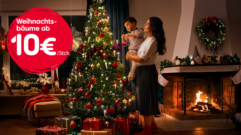 Weihnachtsbäume ab 10€.