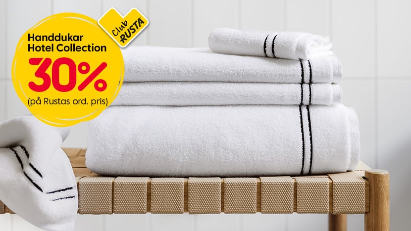 CLUB RUSTA: Handdukar Hotel Collection 30%.