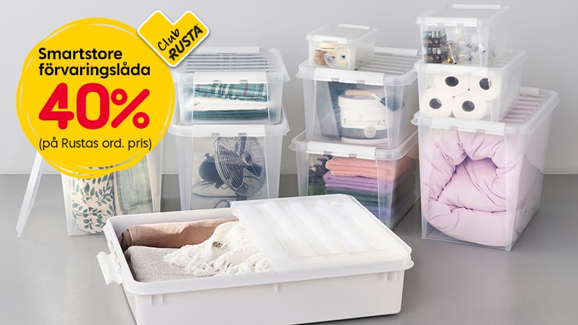 CLUB RUSTA: Smartstore förvaringslåda 40%.