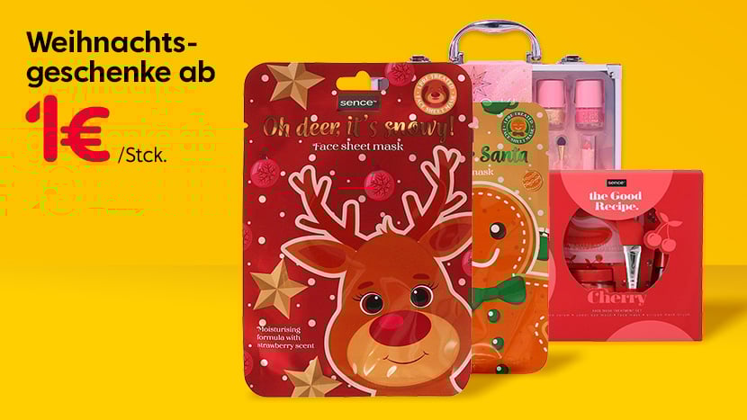Weihnachtsgeschenke ab 1€.