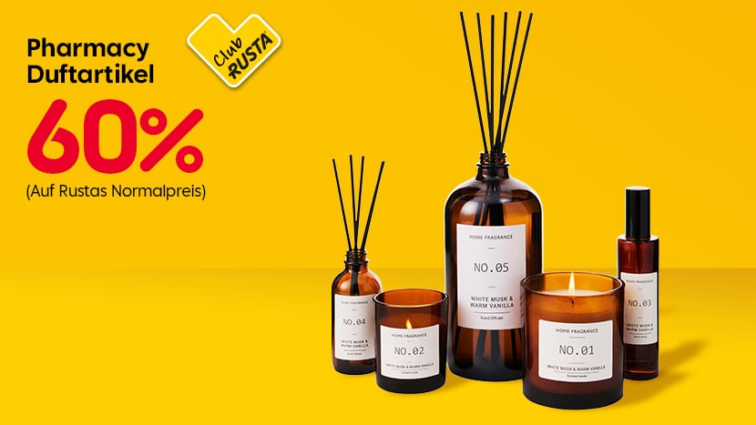 CLUB RUSTA: Pharmacy Duftartikel 60%.