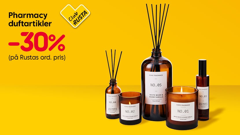 CLUB RUSTA: Pharmacy duftartikler -30%.