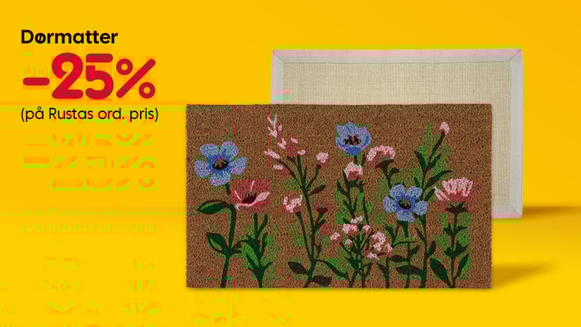 Alle dørmatter -25%.