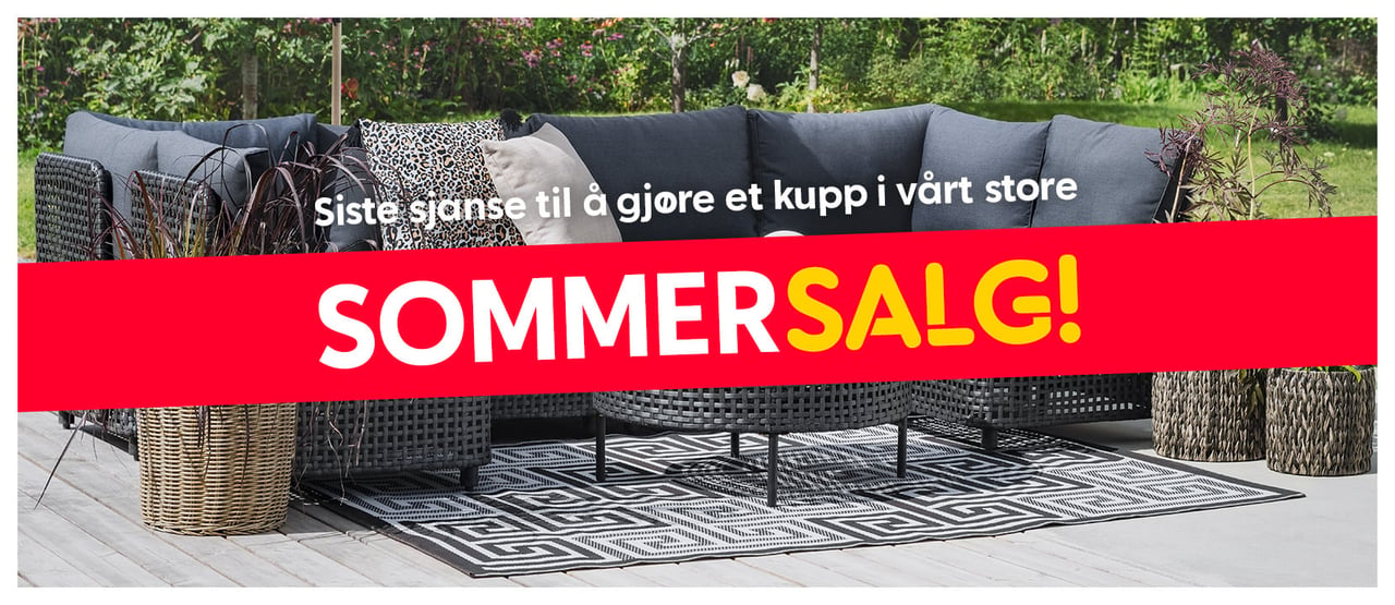 Siste sjanse til å gjøre et kupp på det store sommersalget vårt!