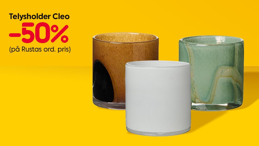 Telysholder Cleo -50%.
