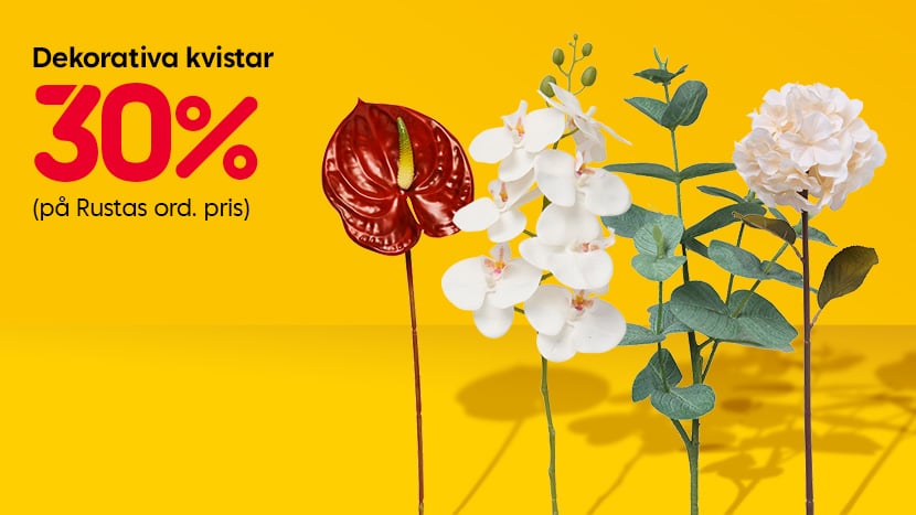 Dekorativa kvistar 30%.