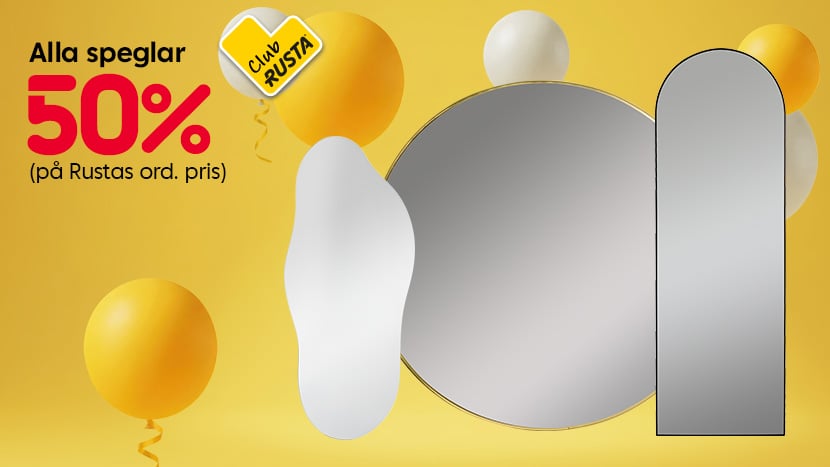CLUB Alla speglar 50%.