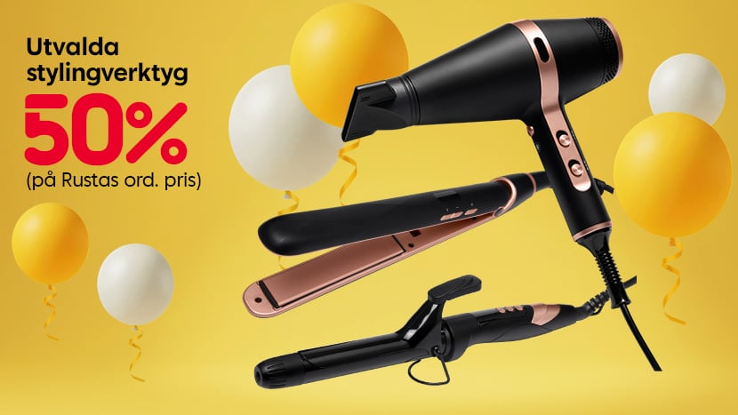 Utvalda stylingverktyg 50%.