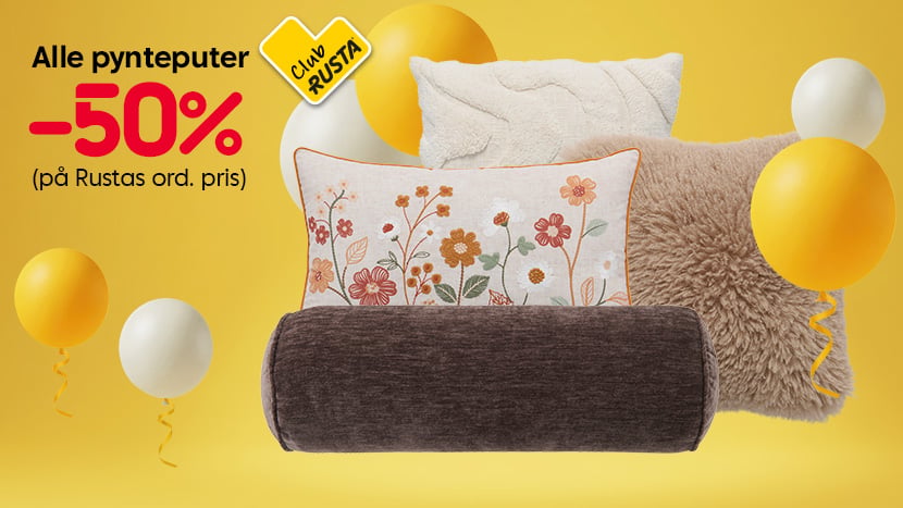CLUB Alle pynteputer -50%.