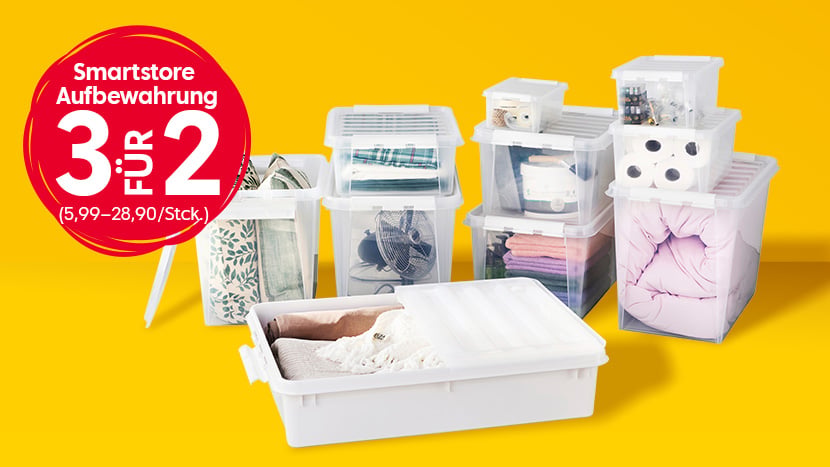 Smartstore Classic Aufbewahrungsbox 3 für 2. Normalpreis 5,99–28,90/Stck.