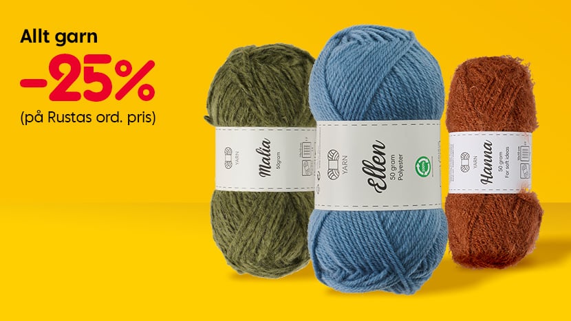 Garn -25%