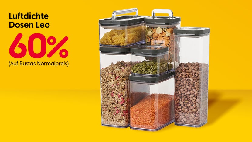 Luftdichte Dosen Leo 60%.