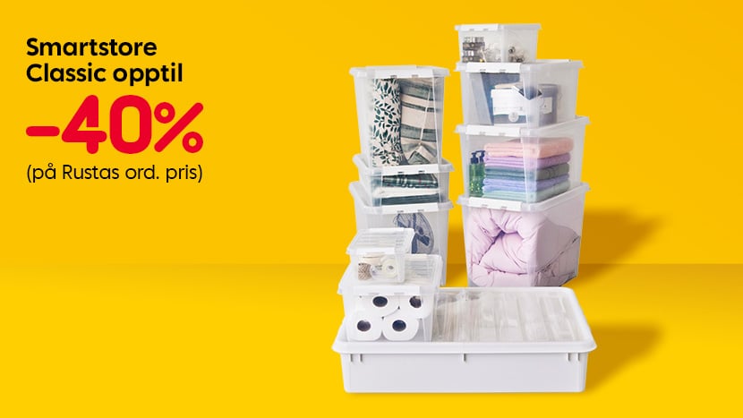 Smartstore Classic oppbevaringsbokser opptil -40%.
