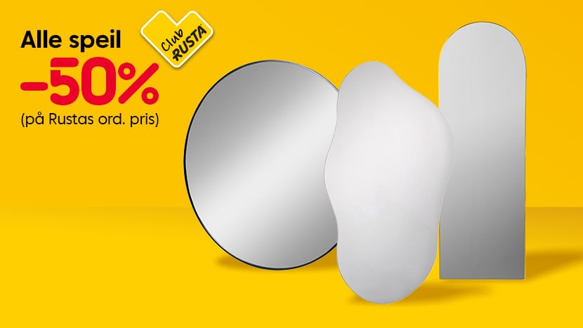 CLUB RUSTA: Speil -50%.