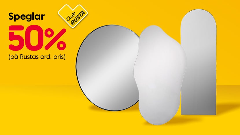 CLUB RUSTA: Speglar 50%.