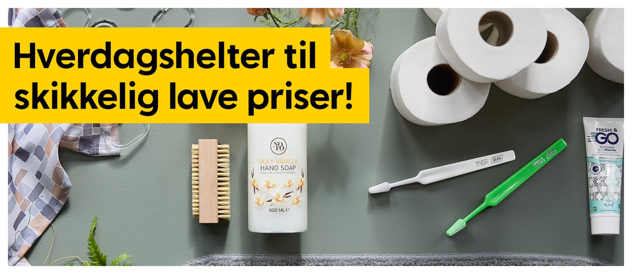 Hverdagshelter til skikkelig lave priser!