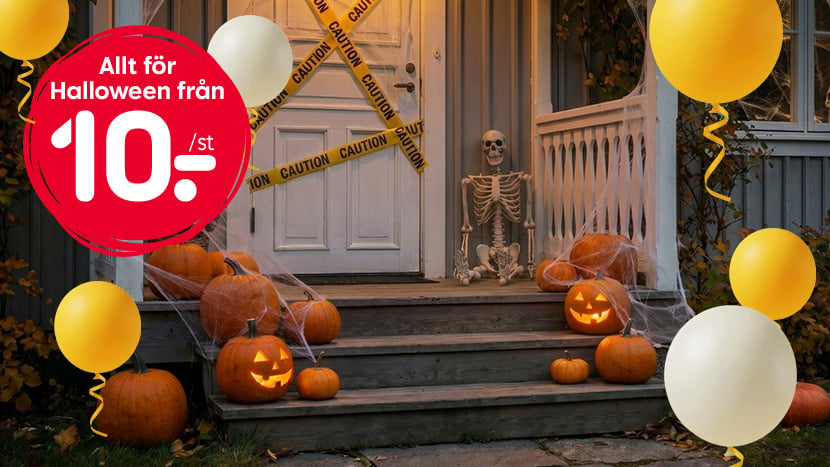 Allt för Halloween från 10 kr.