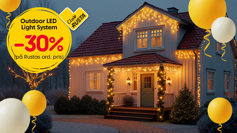 CLUB RUSTA: Outdoor LED Light System -30%.