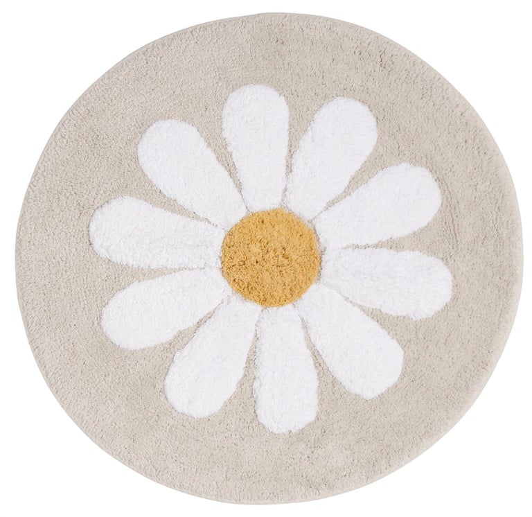 Badematte Daisy 65 cm Beige Baumwolle