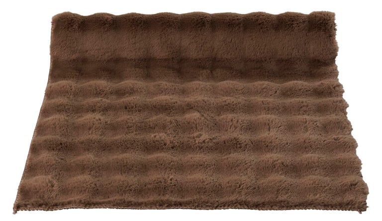 Läufer Kunstfell Paula 80x150 cm Braun Polyester