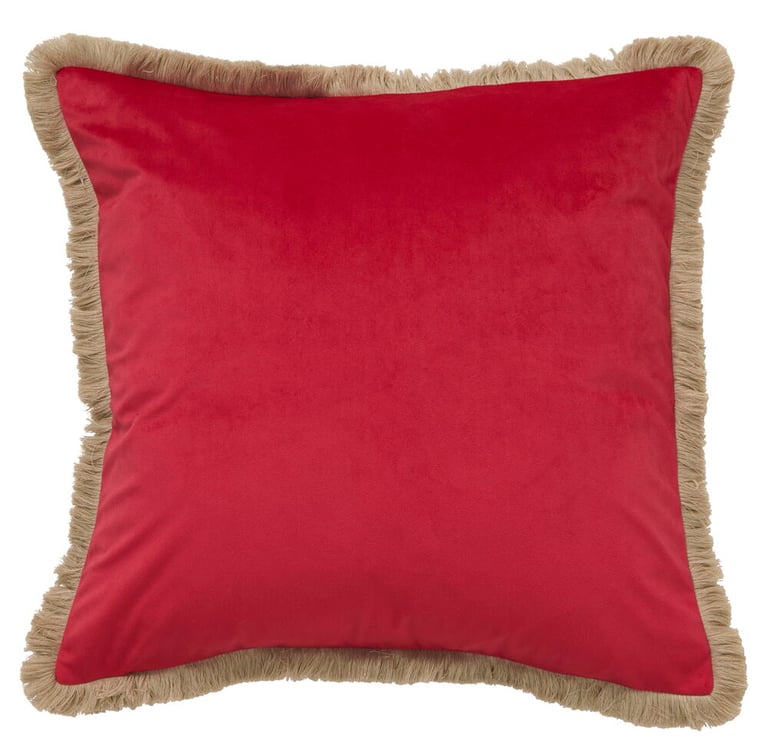 Kissenbezug Estelle Rot Polyester Passend für Innenkissen 50x50 cm