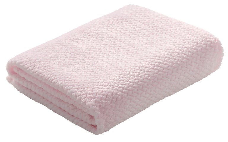 Decke Hedda 125x150 cm Pearl pink Polyester