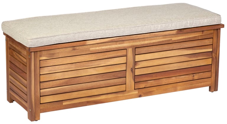 Stauraumbank Villastad 116x38x44 cm Akazie