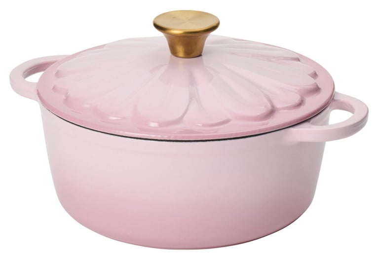 Gusseisentopf 3 Liter Rosa Gusseisen