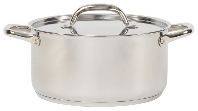 Topf mit Deckel 5 Liter Rostfreier Edelstahl
