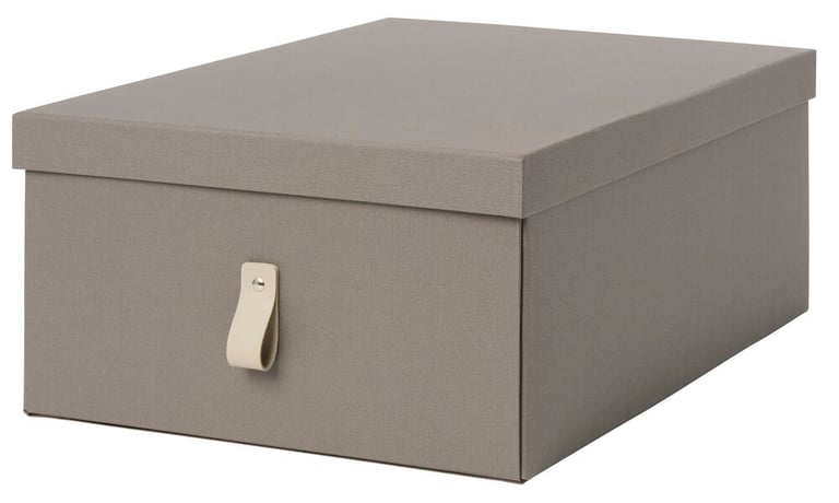 Aufbewahrungskiste Carl 50x35x19 cm Grau