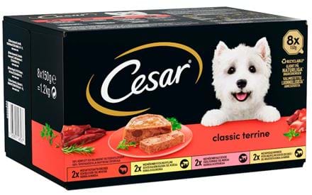 Våtfôr, hund Cesar