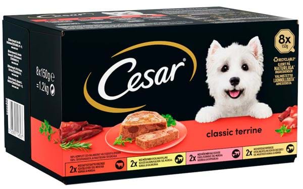 Våtfôr, hund Cesar