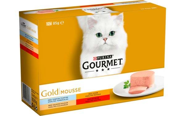Kissojen märkäruoka Gourmet Gold