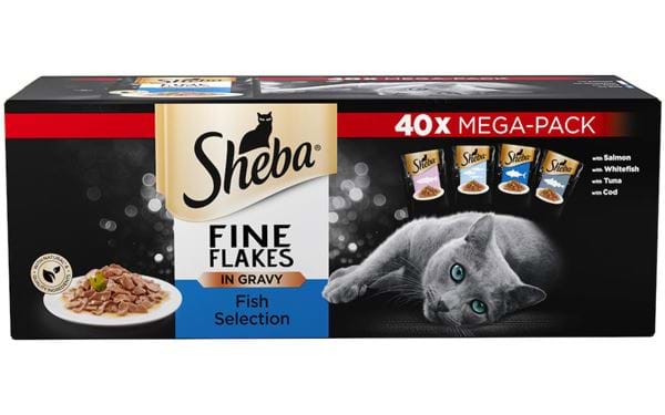 Kissojen märkäruoka Sheba Fine Flakes