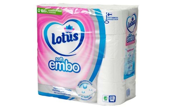 Toalettpapper Lotus Soft Embo