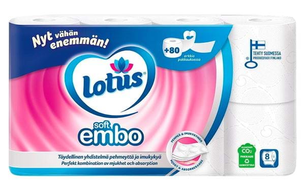 WC-paperi Lotus Soft Embo